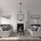 Ekena Millwork Dublin Ceiling Medallion (Fits Canopies up to 8 1/4"), 15 3/8"OD x 3 5/8"ID x 1"P, Warm Silver CM15DUWSS - alternate 3